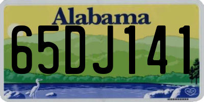 AL license plate 65DJ141