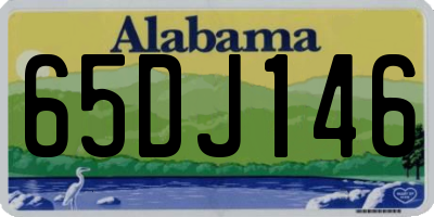AL license plate 65DJ146