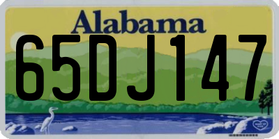 AL license plate 65DJ147