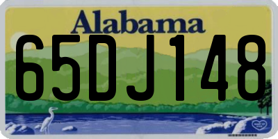 AL license plate 65DJ148