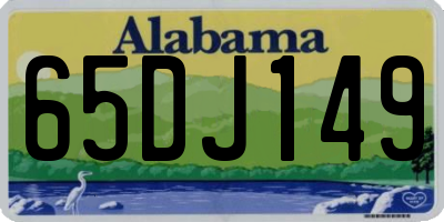 AL license plate 65DJ149