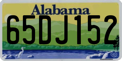 AL license plate 65DJ152