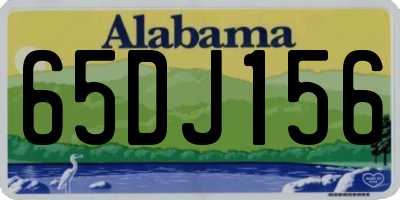 AL license plate 65DJ156