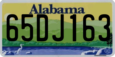 AL license plate 65DJ163