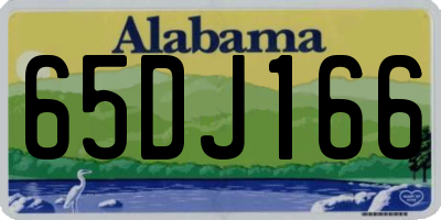AL license plate 65DJ166