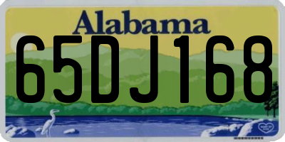 AL license plate 65DJ168