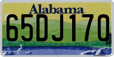 AL license plate 65DJ170