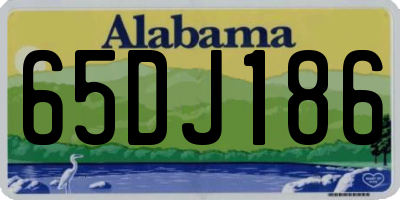 AL license plate 65DJ186