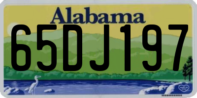 AL license plate 65DJ197