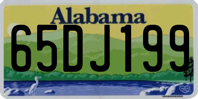 AL license plate 65DJ199