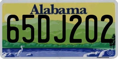 AL license plate 65DJ202