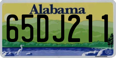 AL license plate 65DJ211
