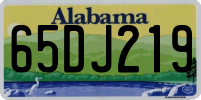 AL license plate 65DJ219