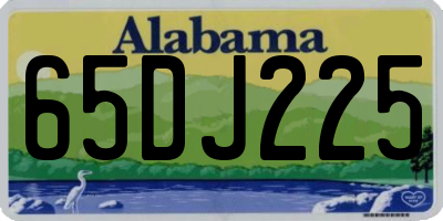 AL license plate 65DJ225