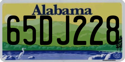 AL license plate 65DJ228