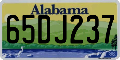 AL license plate 65DJ237