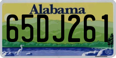 AL license plate 65DJ261