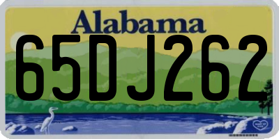 AL license plate 65DJ262