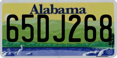 AL license plate 65DJ268