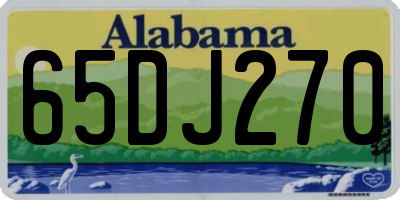 AL license plate 65DJ270