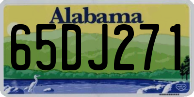 AL license plate 65DJ271