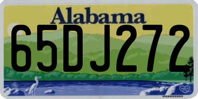 AL license plate 65DJ272