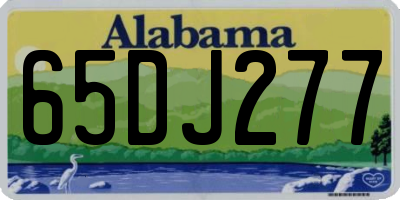 AL license plate 65DJ277