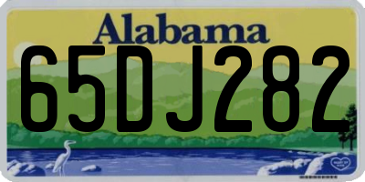 AL license plate 65DJ282