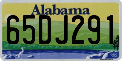 AL license plate 65DJ291