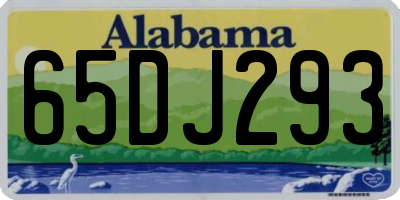 AL license plate 65DJ293