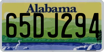 AL license plate 65DJ294
