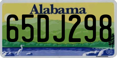 AL license plate 65DJ298