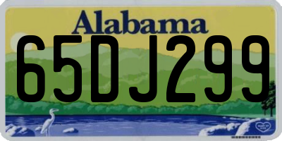 AL license plate 65DJ299
