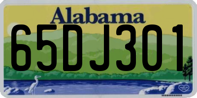 AL license plate 65DJ301