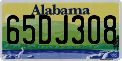 AL license plate 65DJ308