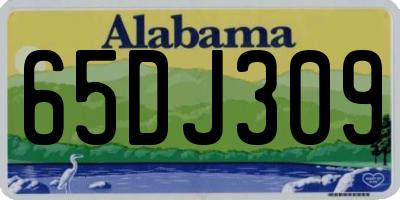 AL license plate 65DJ309