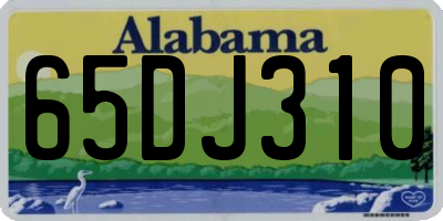 AL license plate 65DJ310