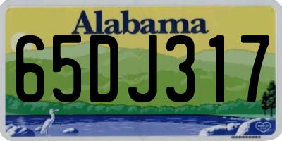 AL license plate 65DJ317