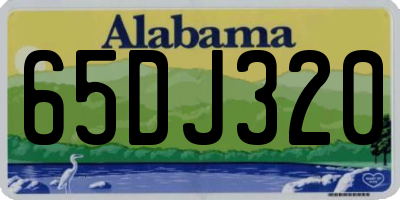 AL license plate 65DJ320