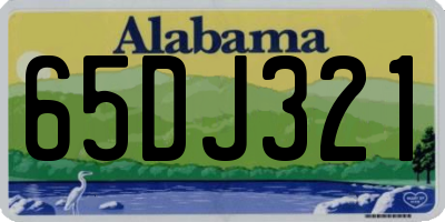 AL license plate 65DJ321