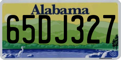 AL license plate 65DJ327