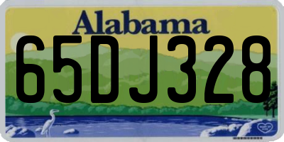 AL license plate 65DJ328