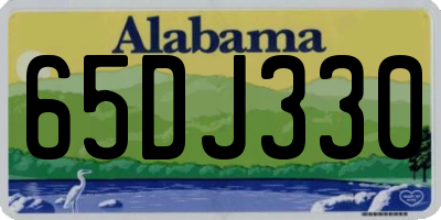 AL license plate 65DJ330
