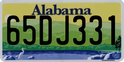 AL license plate 65DJ331