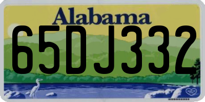 AL license plate 65DJ332
