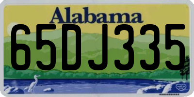 AL license plate 65DJ335