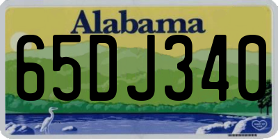 AL license plate 65DJ340