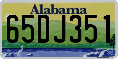 AL license plate 65DJ351