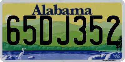 AL license plate 65DJ352