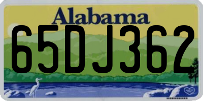 AL license plate 65DJ362